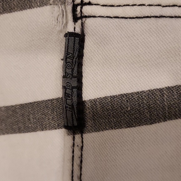 NWOT Women's Hudson Washed 'Barbara High Waisted Skinny Jeans Size 30 Striped - Picture 7 of 9